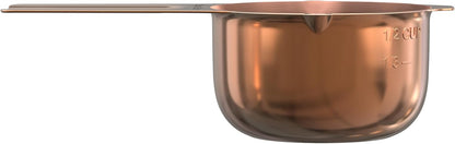 Color Up 2 Cup Measuring Cup, 480ml Stainless Steel Metal, Easy-Pour Spouts, Engraved Markings, Flat Base, Dishwasher Safe, for Dry and Liquid Ingredients