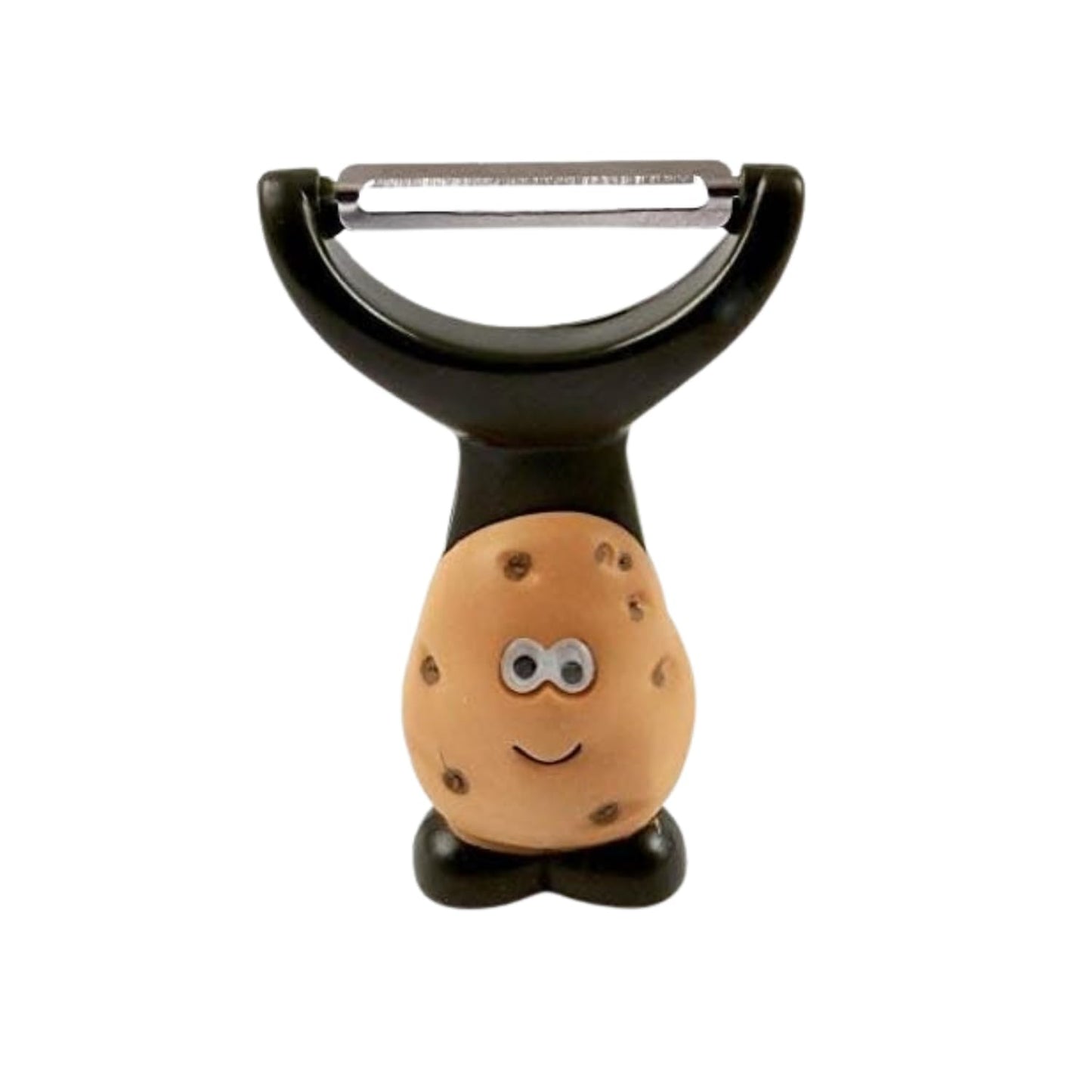 Joie Mr Potato Y-Shaped Peeler, Cute Kitchen Gadget for Vegetables and Fruit, Create Long Wide Veggie Pasta Strands, Stainless Steel Blade