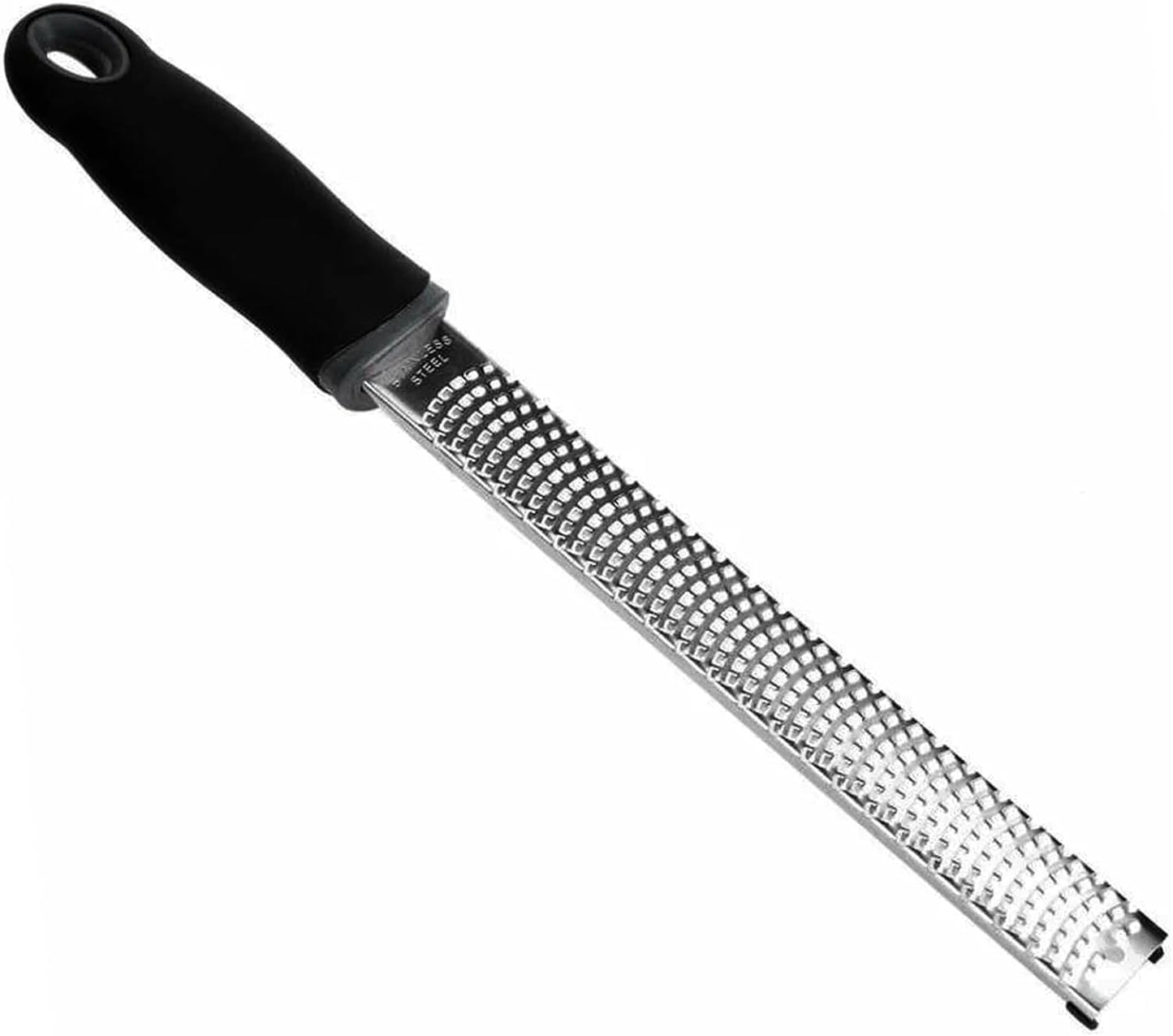 Lemon Zester Tool,Hand Grater Garlic Grater Plate with Protect Cover 304 Stainless Steel Blade Baking Supplies Black