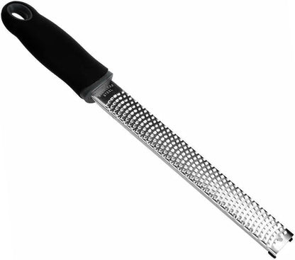 Lemon Zester Tool,Hand Grater Garlic Grater Plate with Protect Cover 304 Stainless Steel Blade Baking Supplies Black
