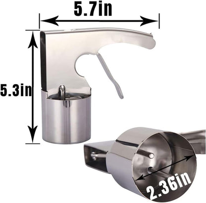 4 Oz Portion Scoop Ice Cream Disher with Trigger Release, Stainless Steel Cookie Scoops for Portion Control, Scoop Cookie Dough, Cupcake Batter; Half Cup Scoops for Baking