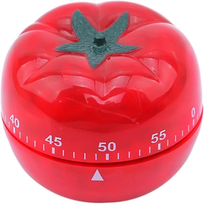 1Pcs Fashion Cartoon Kitchen Timer Different Shape Creative Reminders (Tomato)