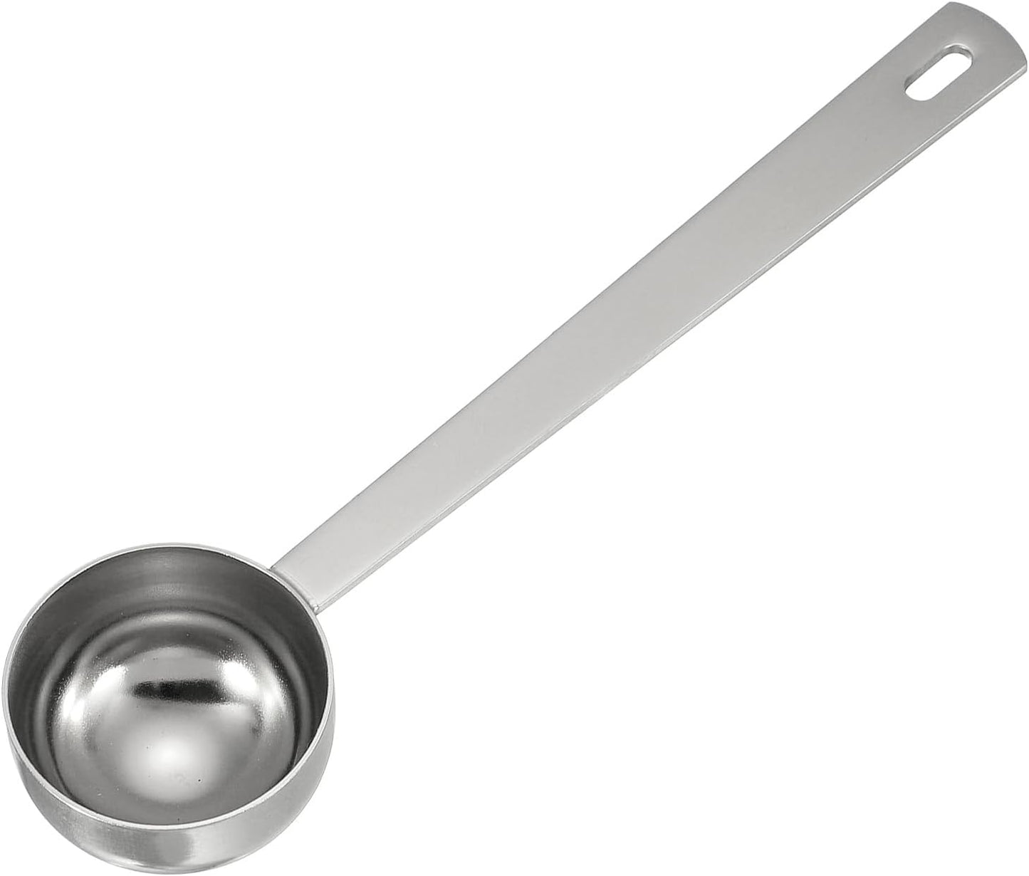 uxcell Measuring Spoon, 15ml Long Handle Table Scoop Teaspoon Coffee Scoop Spoon for Ground Coffee Tea Sugar Cooking Baking, Black