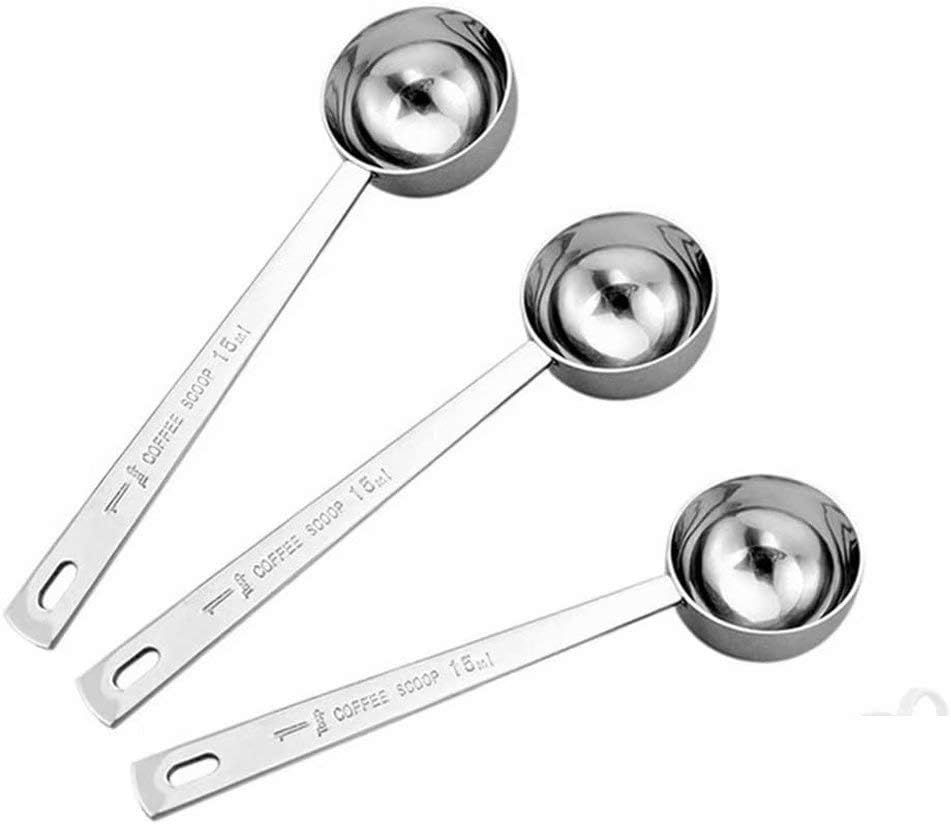 Stainless Steel 1 Tablespoon Measuring Coffee Scoop Spoon, Set of 1
