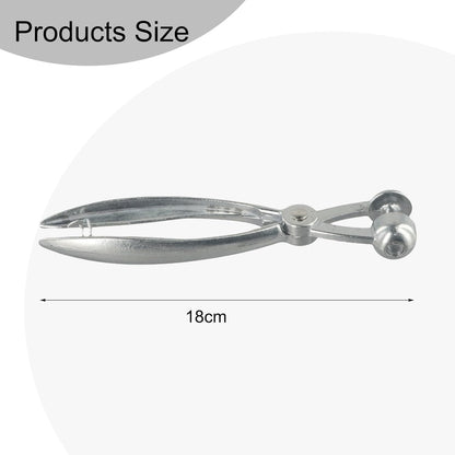 Pitter Olives, for Red Dates Aluminum Alloy Fruit Corer with Easy Squeeze Design, No Blades, Dishwasher Safe, for Compact Storage, Silver (7.1 in)