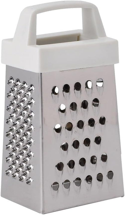 HIC Kitchen Professional Grater Zester, Stainless Steel, Non-Slip Base and Handle, 4 Multi-Grating Surfaces