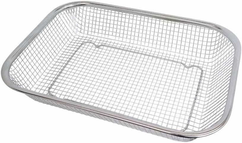 Prolinemax 11-1/2" x 8-1/2" Stainless Steel Rectangle Colander Wire Basket Fruit Vegetable Strainer