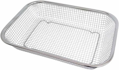 Prolinemax 11-1/2" x 8-1/2" Stainless Steel Rectangle Colander Wire Basket Fruit Vegetable Strainer