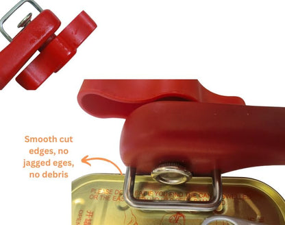 Fan Wu Safe Side-Cut Manual Can Opener – Smooth Edge, No Sharp Lid, Food-Safe, Handheld for All Can Sizes Compact & Durable Kitchen Tool