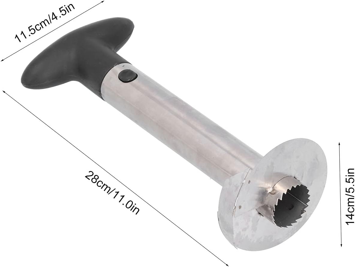 Pineapple Corer and Slicer Tool, Stainless Steel Pineapple Core Remover Tool, Stainless Steel Pineapple Cutter for Home Kitchen with Sharp Blade for Diced Fruit Rings Christmas Gift
