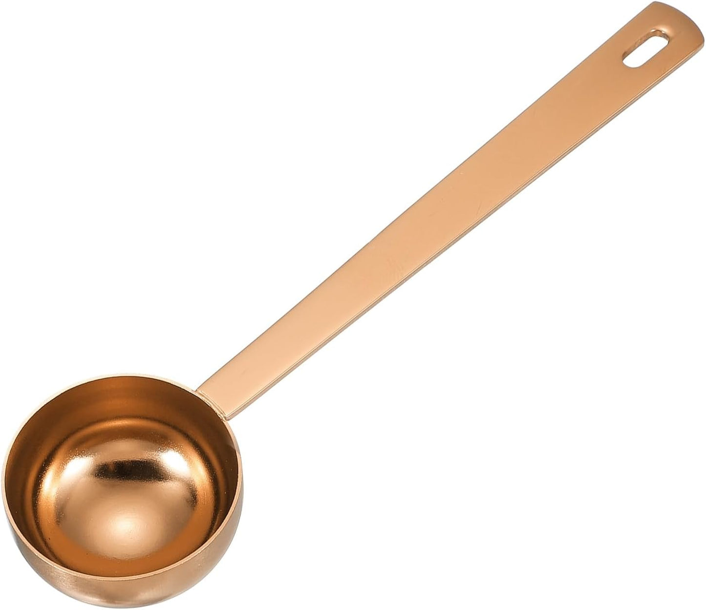 uxcell Measuring Spoon, 15ml Long Handle Table Scoop Teaspoon Coffee Scoop Spoon for Ground Coffee Tea Sugar Cooking Baking, Black
