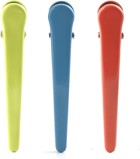 Kikkerland Rainbow Bag Clips (Set of 8), Multicolor