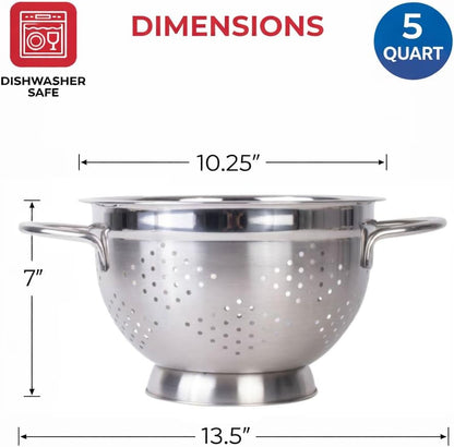 HIC Kitchen Rinse and Drain Colander Bowl, BPA Free