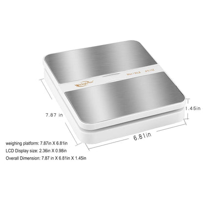 Weighmax W-2809 90 LB X 0.1 OZ Durable Stainless Steel Digital Postal Scale, Shipping Scale With AC adapter, 1 Pack