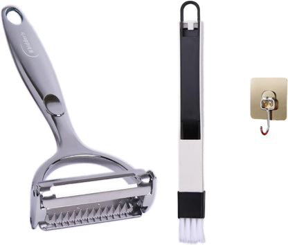 Multifunction 2-in-1 Julienne Peeler Vegetable Peeler, Potato Peelers, Peelers for Kitchen Y Peeler for Carrot Potato Melon Kiwi, Kitchen Cooking Tools (dual-purpose)