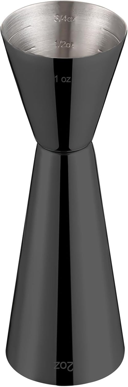 Briout Jigger for Bartending, Double Cocktail Jigger Japanese Premium 304 Stainless Steel Jigger 2 OZ 1 OZ with Measurements Inside