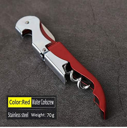 Kit-Home Professional Waiter Corkscrew Wine Openers Set (4 PCS),Upgraded with Heavy Duty Stainless Steel Hinges Wine Key for Restaurant Waiters, Sommelier, Bartenders