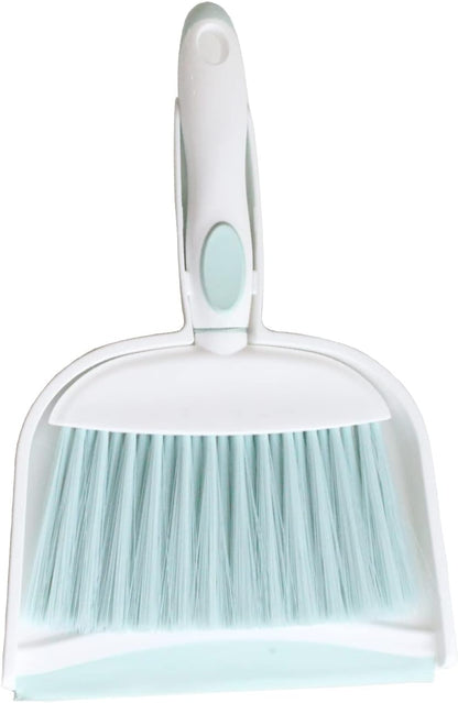 Mini Broom and Dustpan Set-Mini Whisk Set for Desk, Housekeeping, Office, Kitchen, Pet Nest, etc.,Daily Cleaning Necessity Plastic Mini Dustpan Set (Pink)