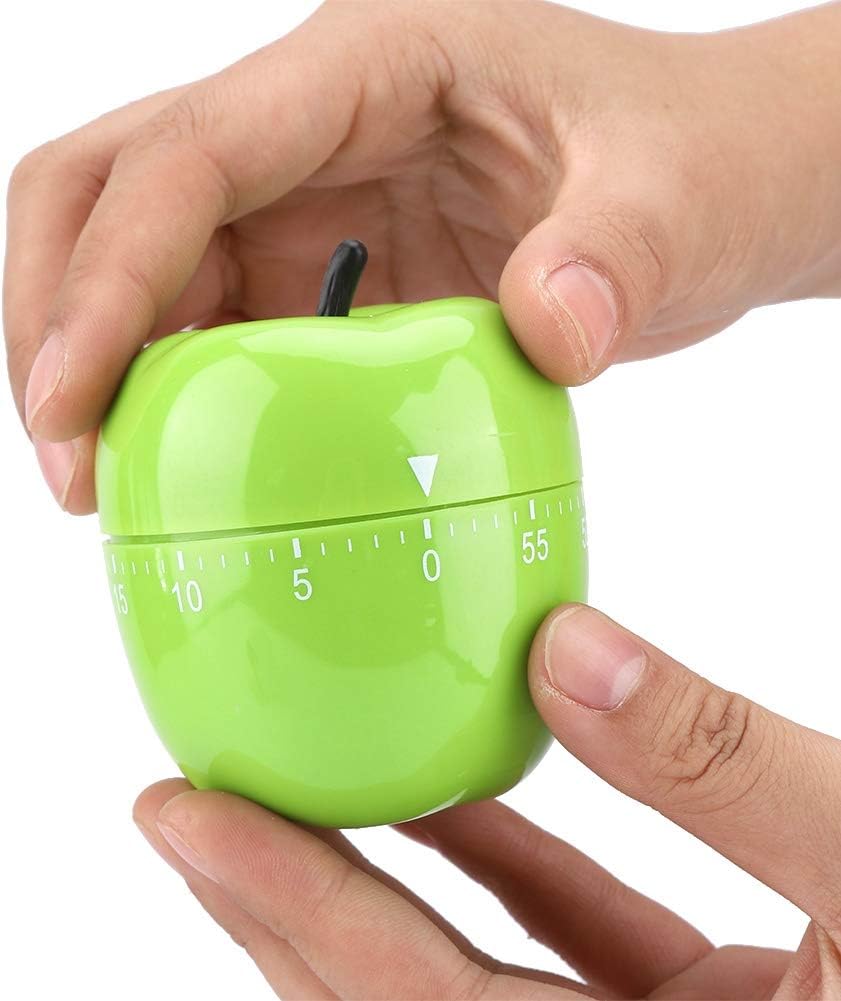 Cute Fruit Kitchen Timer, 60 Minutes Pineapple Shape Mechanical Timer Novelty 360 Degree Rotating Manual Cooking Timer