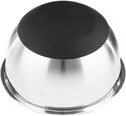 Stainless Steel Mixing Bowls with Lids and Non Slip Bases (Set of 5, Red)
