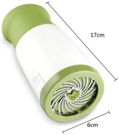 1 pc Herb Mill Chopper Cutter Mince Stainless Steel Blades Safely New ( Color: White & Green)