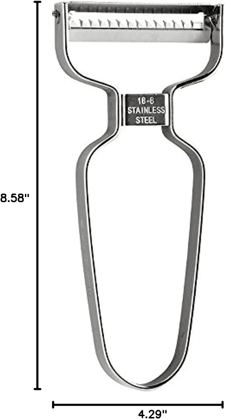 SharpPeel Stainless Steel Julienne Vegetable Peeler – Super-Sharp Blade Matchstick-Sized Veg Strips