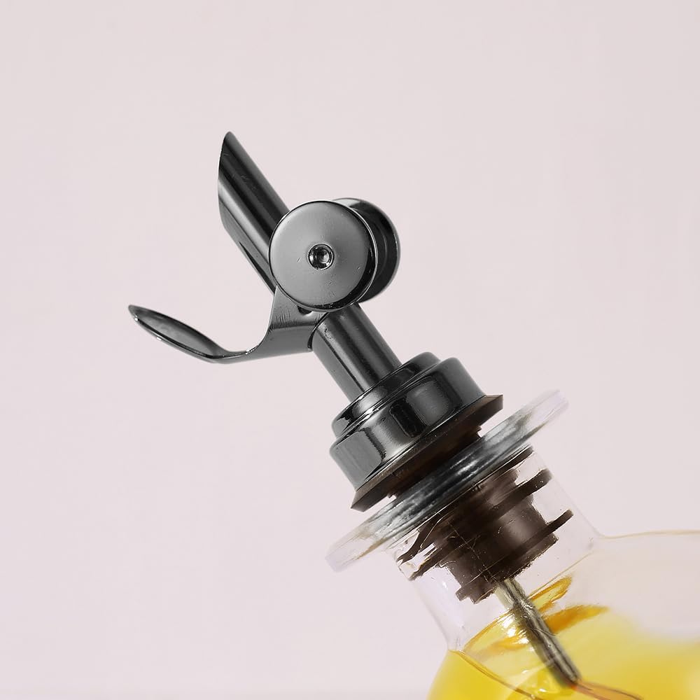 Molimoli - Premium Olive Oil Dispenser Bottles for Kitchen with Pourer - Oil and Vinegar Dispenser Set, Glass Dispenser for Kitchen, Dispenser Bottle of 350ml - Set of 2