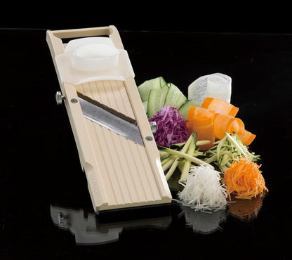 Benriner Super Slicer, with 4 Japanese Stainless Steel Blades, Beige