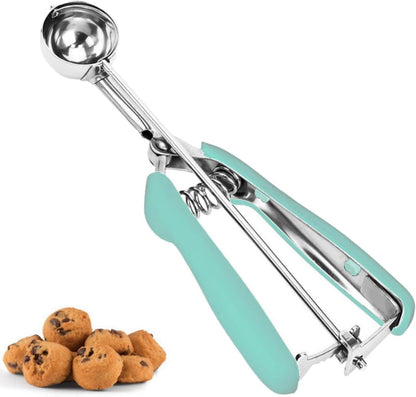 Cookie Scoop, Ice Cream Scoop, 1Tbsp/15 ml/0.5oz Cookie Scoops for Baking, 18/8 Stainless Steel Cookie Scooper for Baking, Ice Cream Scooper with Trigger Release, Cookie Dough Scoop with Non-slip Grip