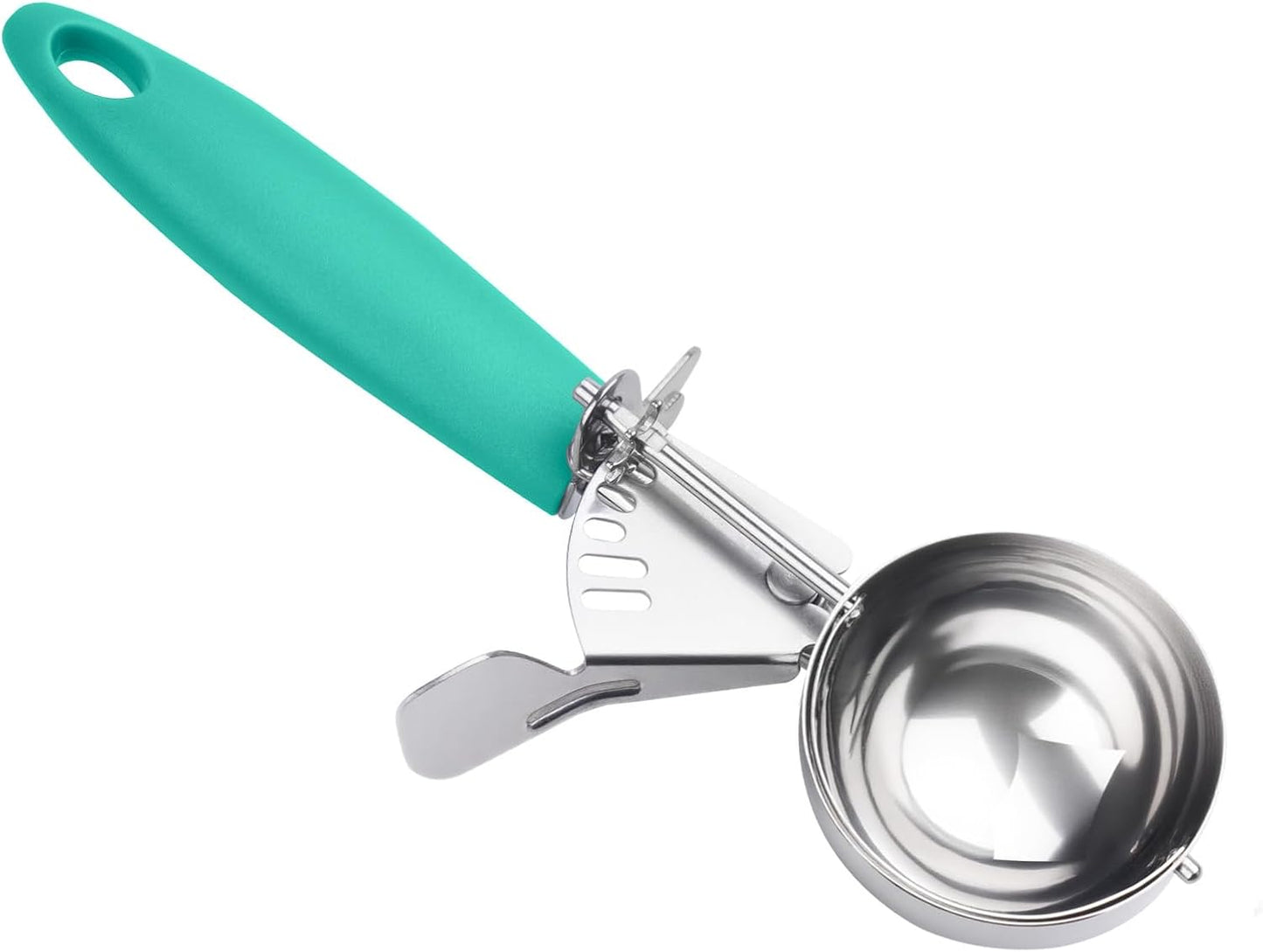 JUNADAEL J Portion Scoop, #20/2 OZ Ice Cream Scooper, Muffin Scoop, Disher, Yellow Handle, for Portion Control, Cookie Dough, Muffin, Cupcake Batter, Ice Cream, Mashed Potatoes