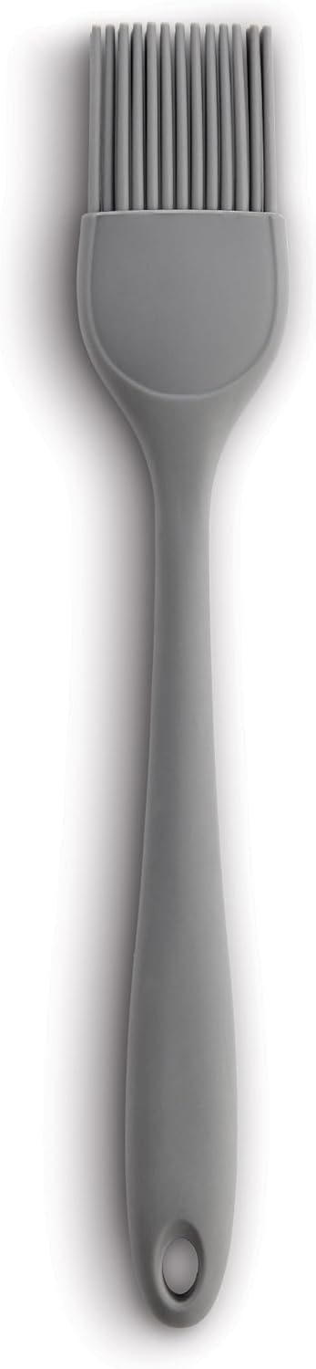 Mrs. Anderson’s Baking Silicone Basting Brush, Non-Stick, Heat Safe, Shed-Proof Bristles, Navy, 1.75-Inches, For Butter, Egg Wash, Glaze, And Baking Prep
