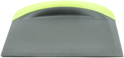Fox Run Dough and Bowl Scraper, 4.75" Flat Edge Bench Scraper, Green