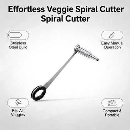 Stainless Steel Spiral Cutter for Vegetables Potato Cucumber Spiral Slicer Manual Vegetable Spiralizer Kitchen Tool (4pcs)