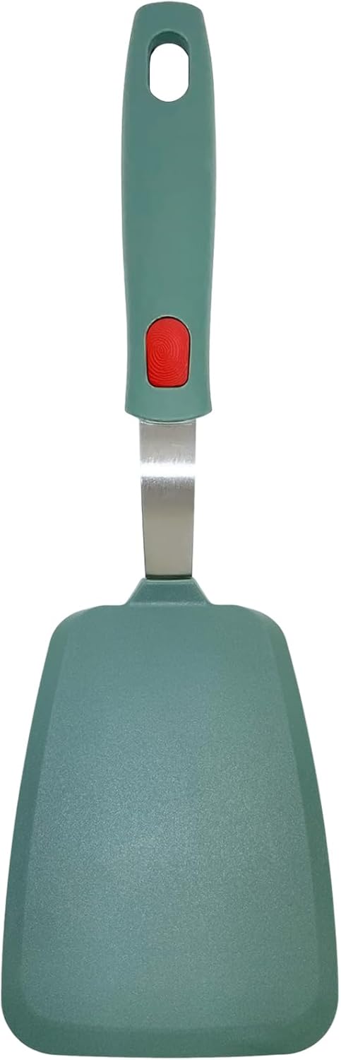 Silicone Spatula Turner, Heat Resistant Pancake Spatulas for Nonstick Cookware Pan, Wide Slotted Omelette Egg Spatula Fish Spatula Cooking Spatula for Kitchen Use Thin Flexible Spatula Dishwasher Safe