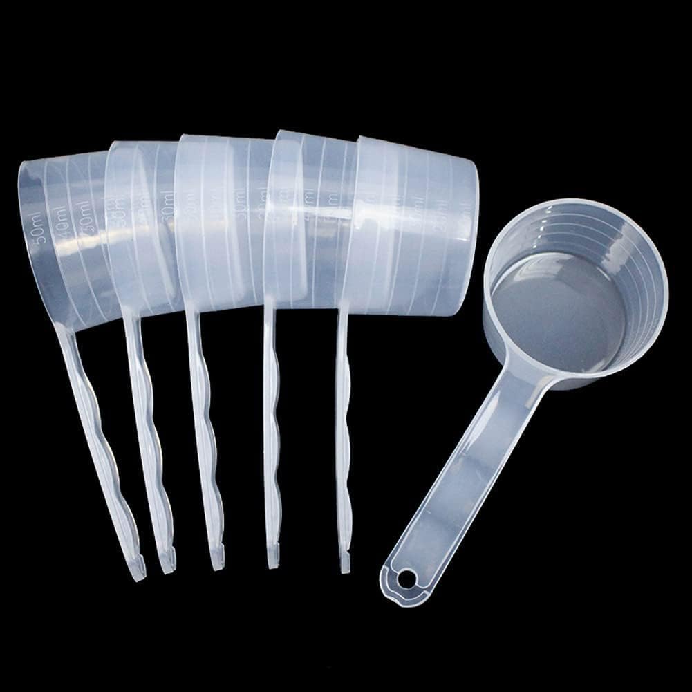 6pcs Milk Powder Scoops Laundry Detergent Scoop Lab Measuring Spoon Plastic Measuring Spoons for Cosmetics Powders Kitchen