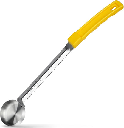 1 Ounce Solid Stainless Steel Portion Control Ladle Spoon - 2Pcs Pizza Sauce Serving Spoons Portion Ladle for Sauces, Perfect for Weight Watchers, Buffets, Parties