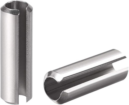 uxcell Slotted Spring Pin - M4 x 30mm 304 Stainless Steel Split Spring Roll Dowel Pins Plain Finish 20Pcs