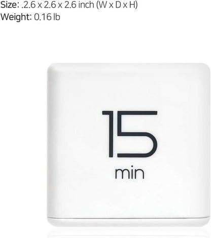 mooas Cube Timer (Mint), Flip Timer Productivity Timer, Time Management, Block Timer Kids Cube Timer Kitchen Timer Desk Timer for Studying Workout Classroom 1, 3, 5, 10 min Timer Setting