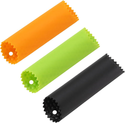 3PCS Silicone Garlic Peeler Tube Set, Kitchen Garlic Skin Remover Tool, Multi-Color (multi-color 2)
