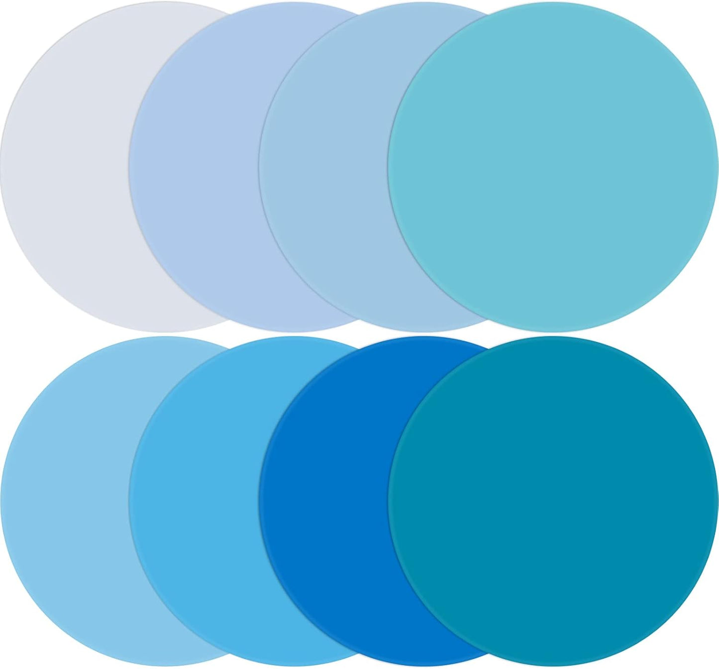 Chuangdi 8 Pcs Jar Opener Rubber Jar Gripper Pads 5'' Round Coasters Heat Insulation Pad Trivet Non Tear Multi-Purpose Bottle Lid Openers for Arthritic Weak Hands Kitchen Supplies(Bright Color)