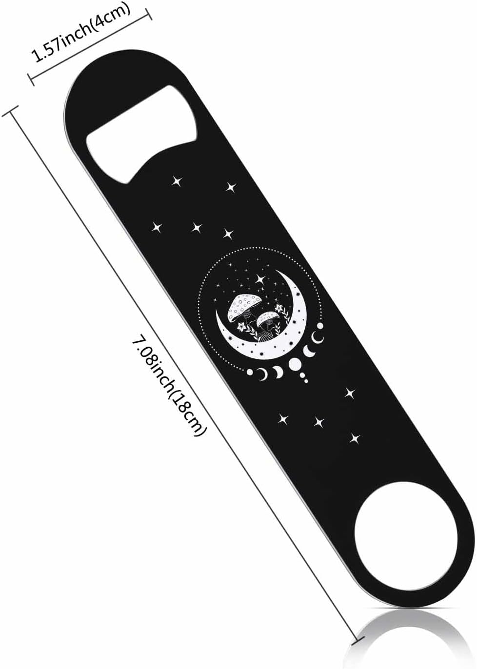 Black White Checkered Stainless Steel Bottle Opener Cool Car Racing Sports Plaid Pattern Geometric Design Flat Beer Bottle Opener Keychain for Home Kitchen Bar Restaurant Party Birthday Gift