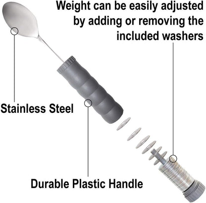 Adjustable Weighted Tablespoon with Washer Center