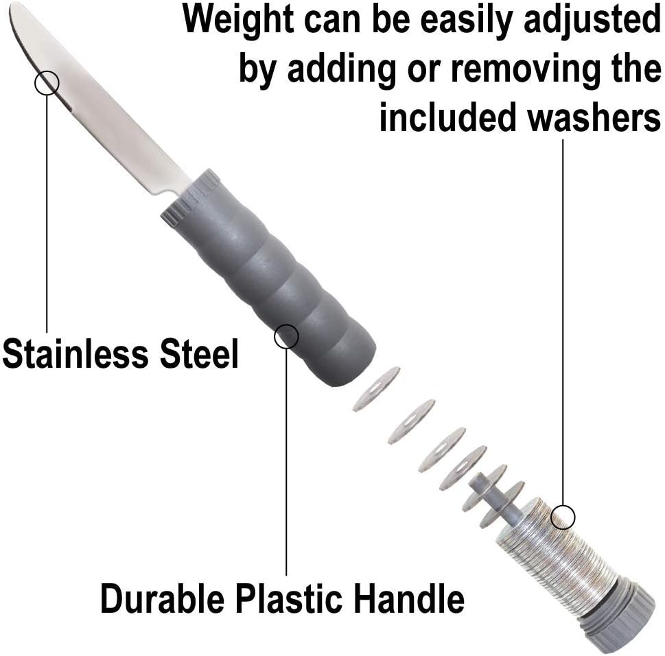 Adjustable Weighted Tablespoon with Washer Center