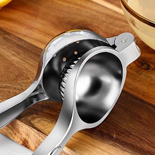 Lemon Squeezer Manual Juicer Citrus Handheld Press: Large Lime Squeezer Bar Tool for Citrus Lemon Lime, Heavy Duty Metal Lemon Clip Kitchen Tools Easy to Clean