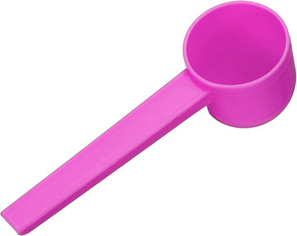 uxcell Measuring Spoons, Plastic Coffee Scoops Teaspoon for Coffee Bean Spices Sugar Salt Powder Pink