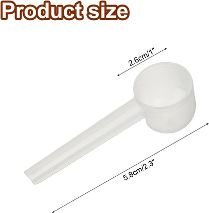 uxcell Measuring Spoons, Plastic Coffee Scoops Teaspoon for Coffee Bean Spices Sugar Salt Powder Pink