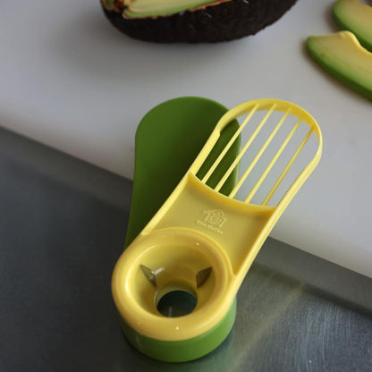 3-in-1 Avocado Slicer, Pitter, and Peeler - Foldable, Durable, and Easy to Clean