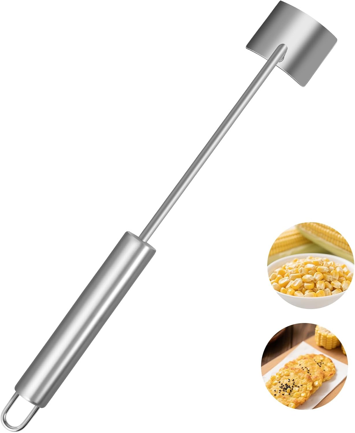 Corn Peeler & Cutter, 50% Faster Prep, Stainless Steel - Quick & Easy Corn Shucker for Sweet Corn & Corn on the Cob, Dishwasher Safe, Multi-Use Home & Commercial Kitchen Tool (2 PCS)