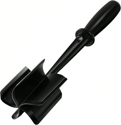 Meat Chopper, Heat Resistant Ground Beef Masher & Hamburger Smasher, Mix and Chop Kitchen Tool for Taco Meat & Potato Masher, Dishwasher Safe, Black