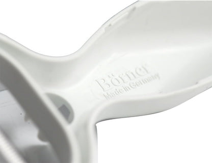 Börner Vegetable Peeler (6-in-1) • Garnishing Peeler with Grater • Multifunctional Peeler for Fruits & Vegetables • Fruit Peeler, Universal Peeler, Potato Peeler • Color: Purple